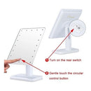Espelho 16 Leds De Mesa Maquiagem Rotação Touch Screen SHINE