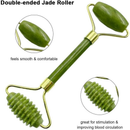 Rolo De Massagem Facial De Jade 3pcs Para Rosto, Olhos, Rost