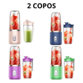Mini Liquidificador Portátil 400ML USB 6 Lâminas Mixer Elétrico para Suco Smoothie Shake Whey e Vitaminas