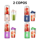 Mini Liquidificador Portátil 400ML USB 6 Lâminas Mixer Elétrico para Suco Smoothie Shake Whey e Vitaminas