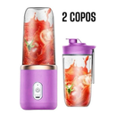 Mini Liquidificador Portátil 400ML USB 6 Lâminas Mixer Elétrico para Suco Smoothie Shake Whey e Vitaminas