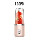 Mini Liquidificador Portátil 400ML USB 6 Lâminas Mixer Elétrico para Suco Smoothie Shake Whey e Vitaminas