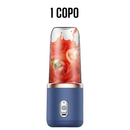Mini Liquidificador Portátil 400ML USB 6 Lâminas Mixer Elétrico para Suco Smoothie Shake Whey e Vitaminas