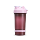 Coqueteleira 500 ml livre de BPA 2 compartimentos whey vitamina academia shake misturador de mola