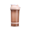 Coqueteleira 500ml com Misturador de Mola Livre BPA 2 Compartimentos para Whey Shake Vitamina Academia