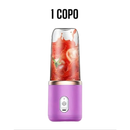 Mini Liquidificador Portátil 400ML USB 6 Lâminas Mixer Elétrico para Suco Smoothie Shake Whey e Vitaminas