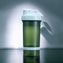Coqueteleira 500 ml livre de BPA 2 compartimentos whey vitamina academia shake misturador de mola