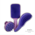 Kit 3 Escovas Anti Frizz com Escova Flexível e Massageador Capilar