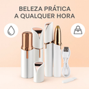 Caneta Depiladora Sobrancelha + Depilador de Rosto Buço Facial Indolor Batom Portátil
