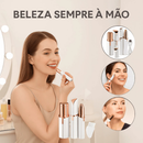 Caneta Depiladora Sobrancelha + Depilador de Rosto Buço Facial Indolor Batom Portátil