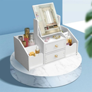 Organizador De Maquiagem Com Espelhos Com 2 Gavetas