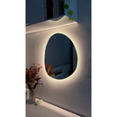 Espelho Orgânico Led Moderno com Suporte para Fixação – Espelho Decorativo para Ambientes Internos