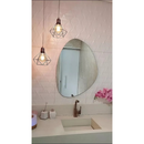 Espelho Orgânico Led Moderno com Suporte para Fixação – Espelho Decorativo para Ambientes Internos