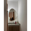 Espelho Orgânico Led Moderno com Suporte para Fixação – Espelho Decorativo para Ambientes Internos