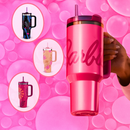 Belifou Garrafa Térmica Copo Bar--bie 1200ml Inox Com Tampa e Canudo Personalizado Modelo