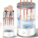 Limpador Automático Escova Limpadora 3 em 1 Elétrica Automática Para Maquiagem Secador e Suporte