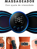 Kit 2 Mini Massageador Elétrico EMS Portátil para Pescoço Cervical Corpo Alívio de Dores Muscular
