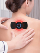 Kit 2 Mini Massageador Elétrico EMS Portátil para Pescoço Cervical Corpo Alívio de Dores Muscular