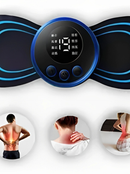 Kit 2 Mini Massageador Elétrico EMS Portátil para Pescoço Cervical Corpo Alívio de Dores Muscular
