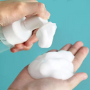 Frasco Pump Espumador Para Limpeza Facial Skin Care Com Escova De Silicone Portátil Para Viagem