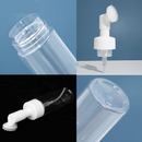 Frasco Pump Espumador Para Limpeza Facial Skin Care Com Escova De Silicone Portátil Para Viagem