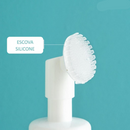 Frasco Pump Espumador Para Limpeza Facial Skin Care Com Escova De Silicone Portátil Para Viagem