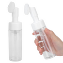 Frasco Pump Espumador Para Limpeza Facial Skin Care Com Escova De Silicone Portátil Para Viagem