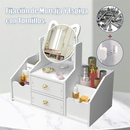 Organizador De Maquiagem Com Espelhos Com 2 Gavetas