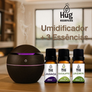 Umidificador De Ar + 3 Essências Sortidas Hidrossolúvel | Difusor Modelo Ultrassônico 200ml | Essências 20ml
