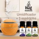 Umidificador De Ar + 3 Essências Sortidas Hidrossolúvel | Difusor Modelo Ultrassônico 200ml | Essências 20ml