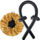 Kit Touca de Cetim Antifrizz com Modelador de Cachos Sem Calor