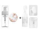 Frasco Pump Espumador para Limpeza Facial com Escova de Silicone